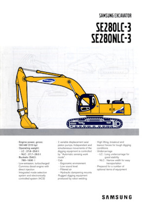 Гусеничні екскаватори Samsung SE 280 NLC-3