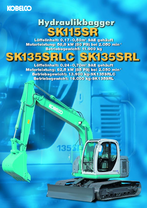 Гусеничні екскаватори Kobelco SK 135 SRLC