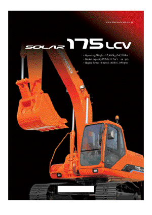 Гусеничні екскаватори Doosan Solar 175 LC-V