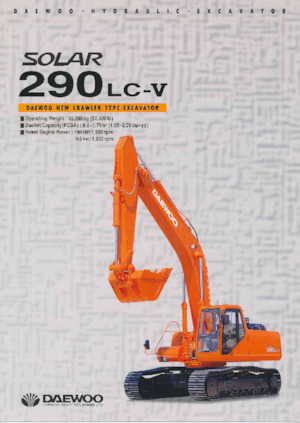 Гусеничні екскаватори Daewoo SOLAR 290LC-V