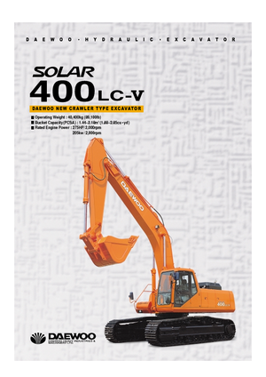 Гусеничні екскаватори Doosan Solar 400 LC-V