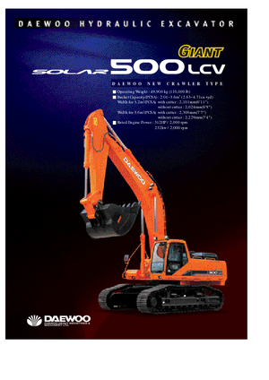 Гусеничні екскаватори Doosan Solar 500 LC-V Gigant