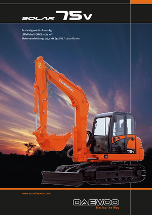 Гусеничні екскаватори Doosan Solar 75 V