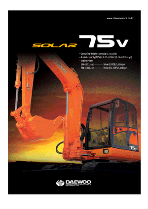 Гусеничні екскаватори Doosan Solar 75 V