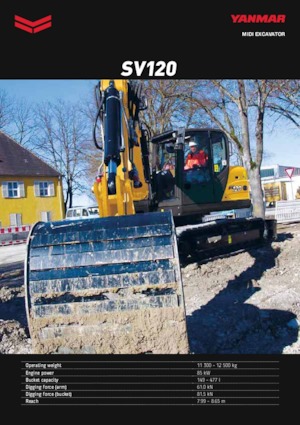 Гусеничні екскаватори Yanmar SV 120 2PB