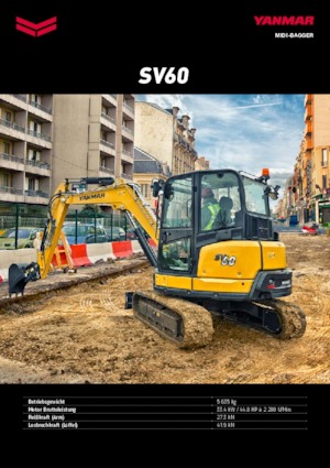 Міні-екскаватори Yanmar SV 60