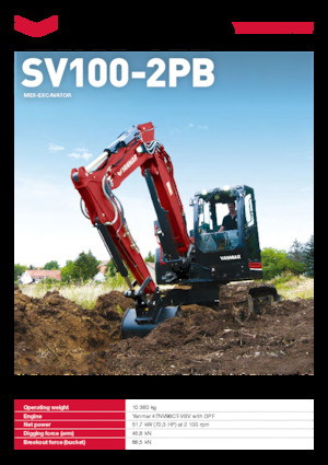Гусеничні екскаватори Yanmar SV100-7-2PB 