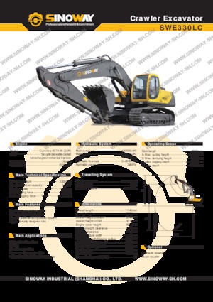 Гусеничні екскаватори Sinoway SWE330LC