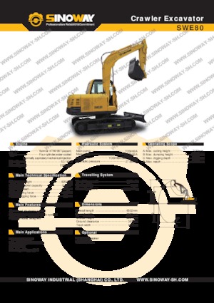 Гусеничні екскаватори Sinoway SWE80