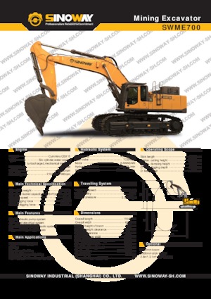 Гусеничні екскаватори Sinoway SWME700
