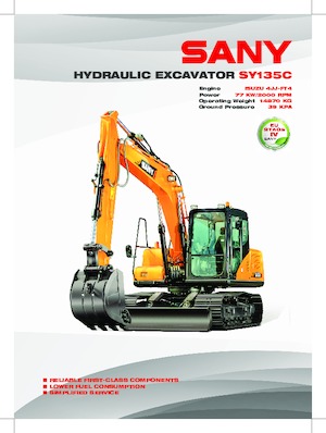 Гусеничні екскаватори Sany SY135F