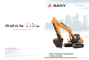 Гусеничні екскаватори Sany SY335C