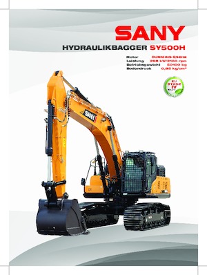 Гусеничні екскаватори Sany SY500H