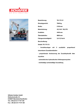 Гусеничні екскаватори Takeuchi TB 175 CV