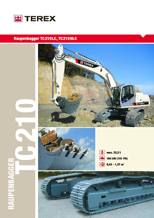 Гусеничні екскаватори Terex TC 210