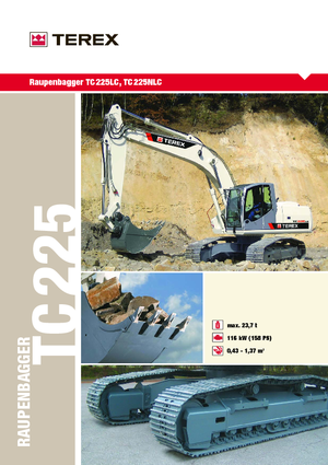 Гусеничні екскаватори Terex TC 225