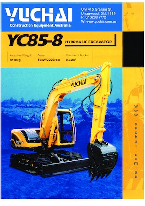 Гусеничні екскаватори Yuchai YC85-8 