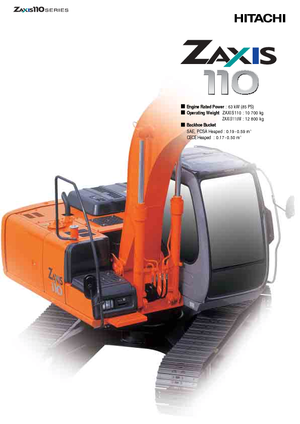 Гусеничні екскаватори Hitachi ZX 110