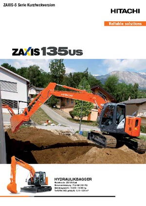 Гусеничні екскаватори Hitachi ZX 135 US-5