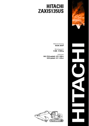 Гусеничні екскаватори Hitachi ZX 135 US