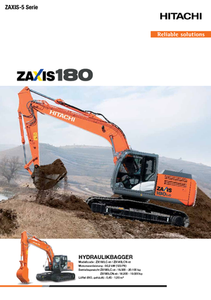 Гусеничні екскаватори Hitachi ZX 180 LC-5