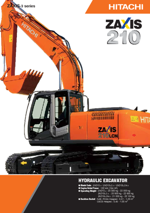 Гусеничні екскаватори Hitachi ZX 210 LC-3