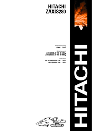 Гусеничні екскаватори Hitachi ZX 280 LCN