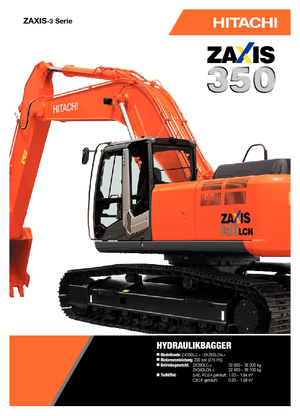 Гусеничні екскаватори Hitachi ZX 350 LCN-3
