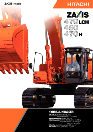 Гусеничні екскаватори Hitachi ZX 470 LCH-3