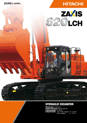 Гусеничні екскаватори Hitachi ZX 520 LCH-3