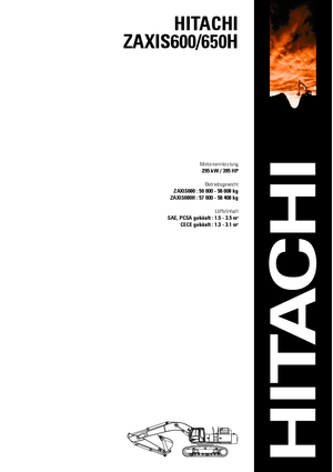 Гусеничні екскаватори Hitachi ZX 600