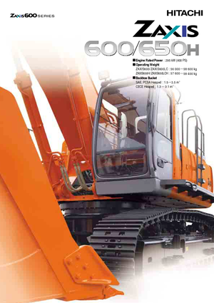 Гусеничні екскаватори Hitachi ZX 600
