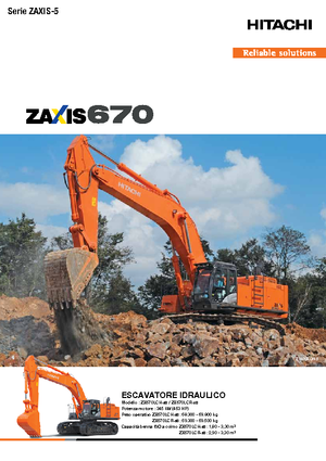 Гусеничні екскаватори Hitachi ZX670LCH-5B
