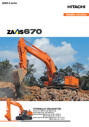 Гусеничні екскаватори Hitachi ZX670LCH-5B