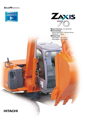 Гусеничні екскаватори Hitachi ZX 70