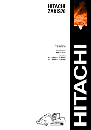 Гусеничні екскаватори Hitachi ZX 70