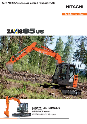 Гусеничні екскаватори Hitachi ZX85US-5A