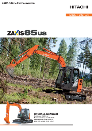 Гусеничні екскаватори Hitachi ZX85US-5A