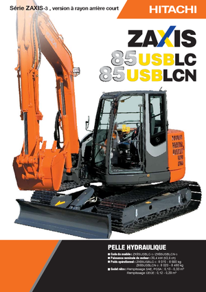 Гусеничні екскаватори Hitachi ZX 85 US BLC-3