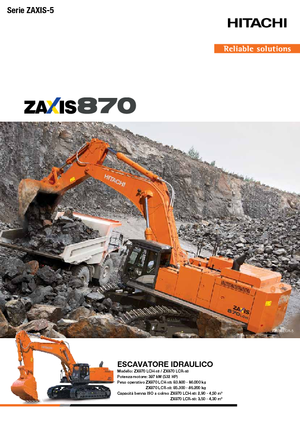 Гусеничні екскаватори Hitachi ZX870LCH-5B