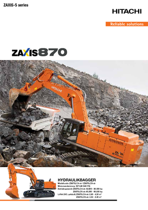 Гусеничні екскаватори Hitachi ZX870LCH-5B