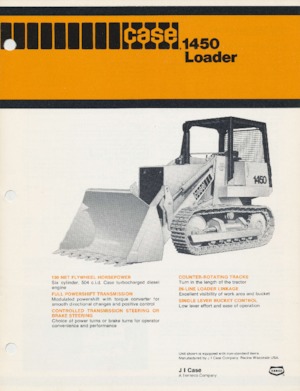 Гусеничні навантажувачі Case 1450 