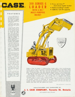 Гусеничні навантажувачі Case 310G 