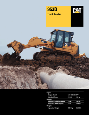 Гусеничні навантажувачі Caterpillar 953D