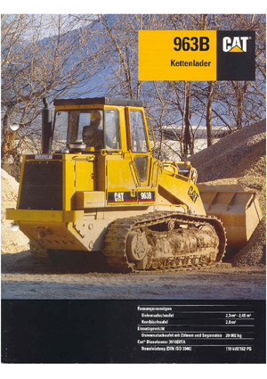 Гусеничні навантажувачі Caterpillar 963 B