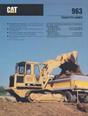 Гусеничні навантажувачі Caterpillar 963