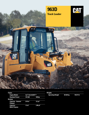 Гусеничні навантажувачі Caterpillar 963D