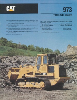Гусеничні навантажувачі Caterpillar 973