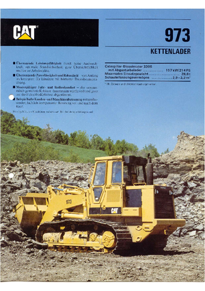 Гусеничні навантажувачі Caterpillar 973