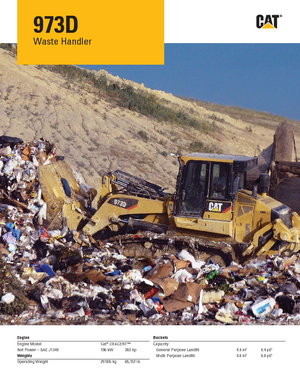 Гусеничні навантажувачі Caterpillar 973D